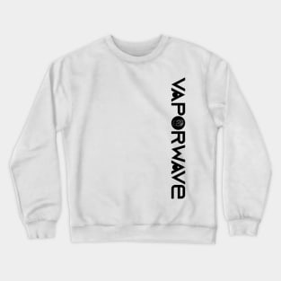 Vaporwave Black Crewneck Sweatshirt